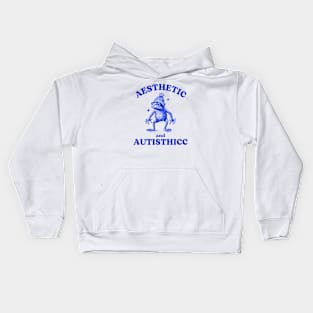 Aesthetic And Autisthicc Frog Kids Hoodie